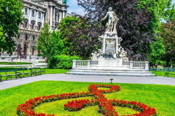 Mozart statue in Vienna